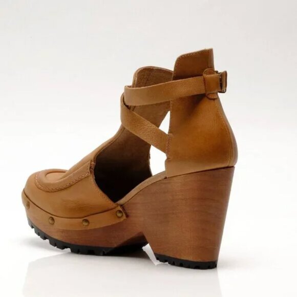 FREE PEOPLE (new in box) Salida Clog / Hazelnut Leather - 7 - Picture 5 of 16